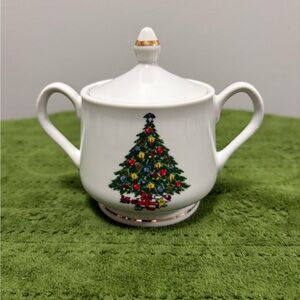Christmas Treasure by Jamestown China - Sugar Bowl